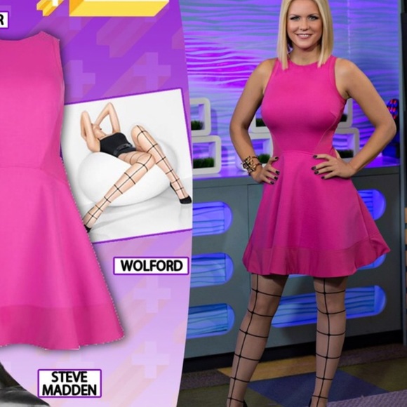 Ted Baker red Hearn fit and flare contrast dress - Picture 3 of 4