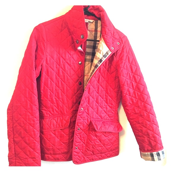 Burberry Red quilted Jacket (not for sale)