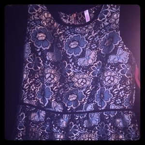 Xhilaration Green Floral Midi Dress Size L