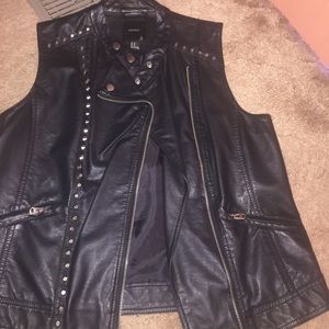 Forever 21 leather studded vest