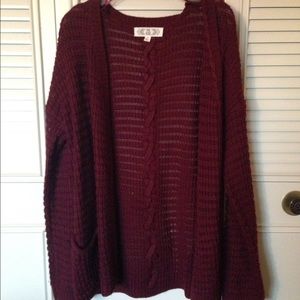 Dark Purple/Burgundy Cardigan