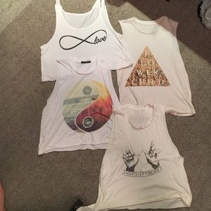 FOUR Brandy Melville muscles shirts