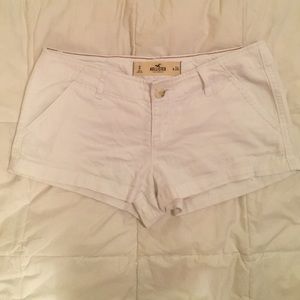 Low Rise White Hollister Shorts