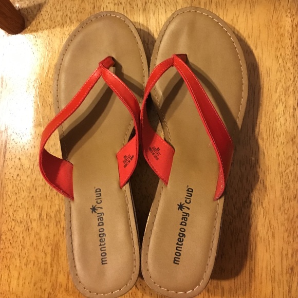 Wedge flip flops