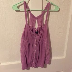 SOLD- American Eagle Purple Sleeveless Top Small