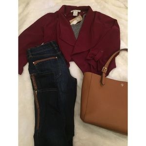 Gorgeous American Rag Wine Blazer!