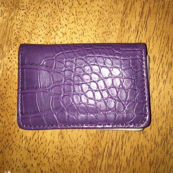Small purple wallet