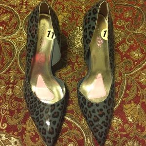 Paris Hilton Cheetah Print Heels