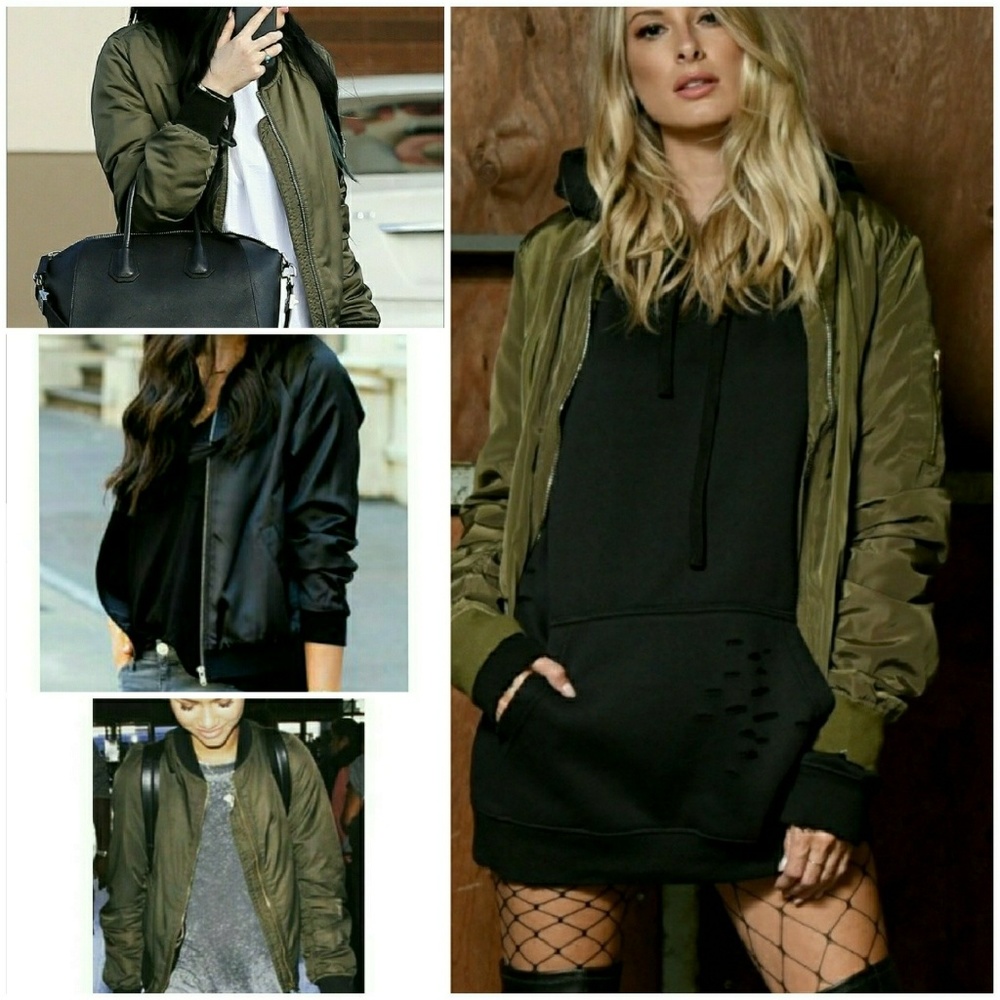 HP||⭐Best Selling MA1 Bomber Jacket OLIVE