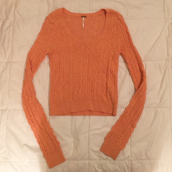 Fitter Knit Orange Free People Sweater