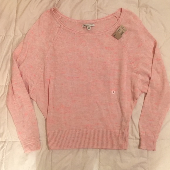 Pink Knitted Sweater 3/4 Sleeves