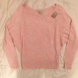 Pink Knitted Sweater 3/4 Sleeves