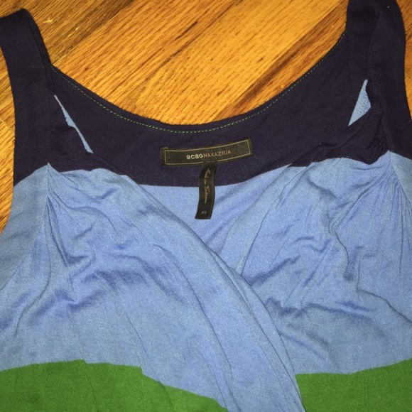 BCBG MaxAzria Striped Jersey Maxi Dress - Picture 2 of 4