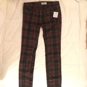 Plaid Corduroy Free People Jeans