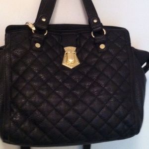 Steve Madden Blizzie Black Satchel
