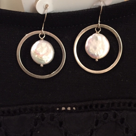 Sterling Silver and Mother of Pearl earrings