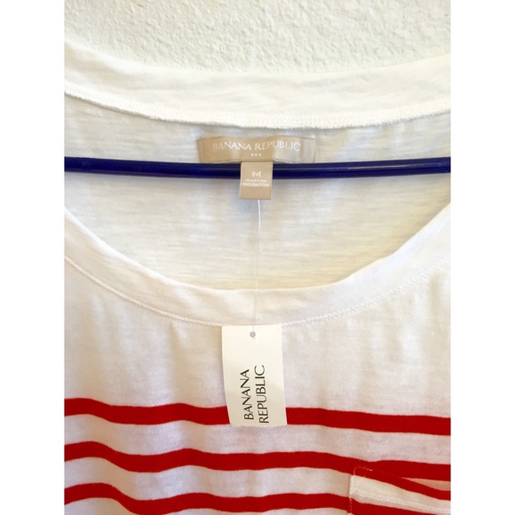 🎉HP🎉Banana Republic Striped Boater Tee - Picture 4 of 4