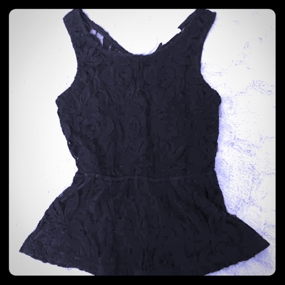 Black lace shirt