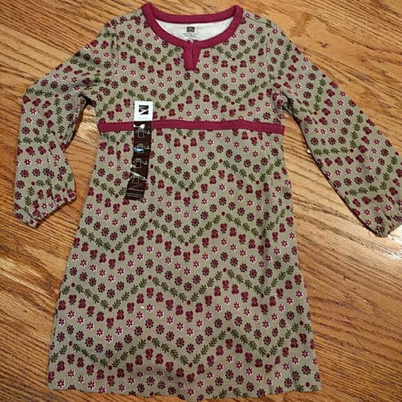 New Tea Collection size 3 dress flower design