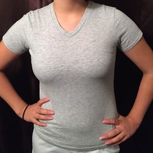 Champion silver tee shirt