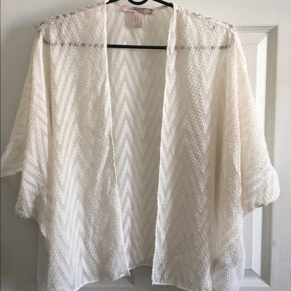White lace cover up