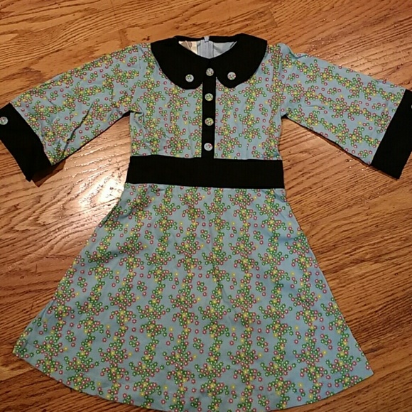 New size 5 Kate Quinn Organic blue dress flower