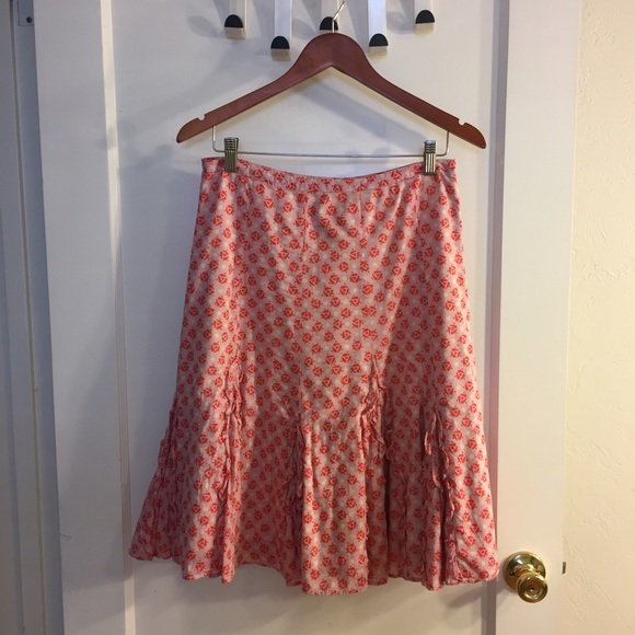 ANTHROPOLOGIE ODILLE COTTON SKIRT SIZE 4