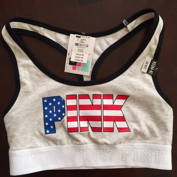 NWT PINK XS UNLINED BRA