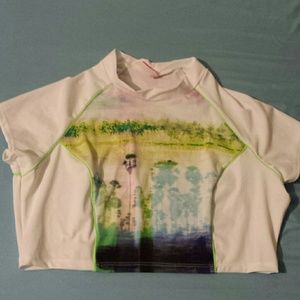 Swim crop shirt