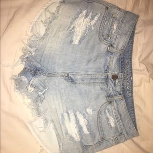 American Eagle hi rise festival shorts