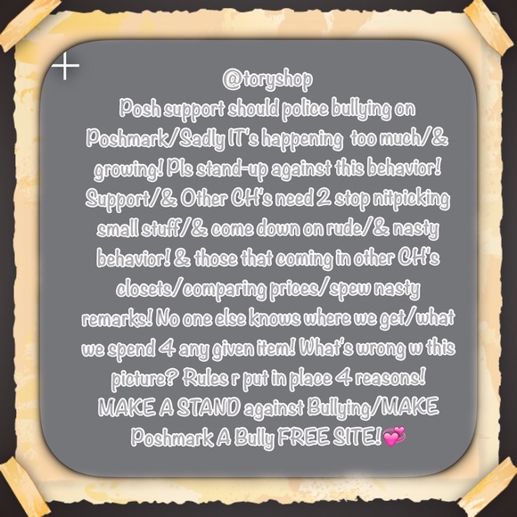 Helping Each other SUCCEED Other - STOP BULLYING ON POSHMARK/STAND TOGETHER AGAINST❤️