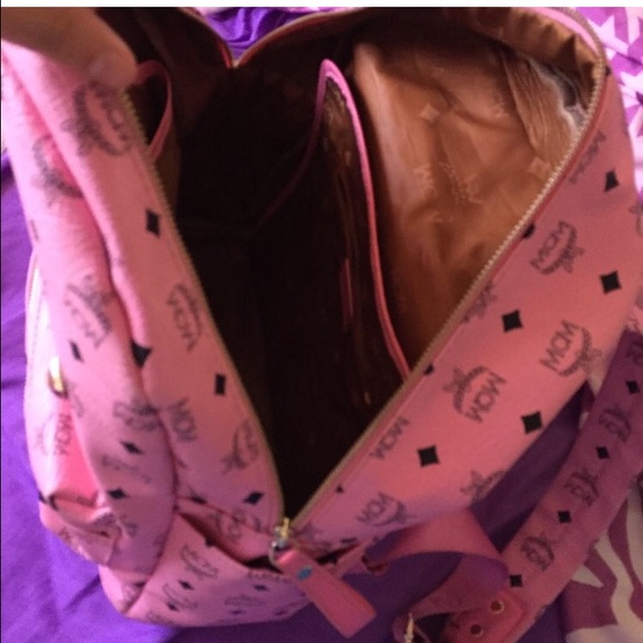 Authentic pink MCM backpack main image 4