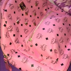 Authentic pink MCM backpack
