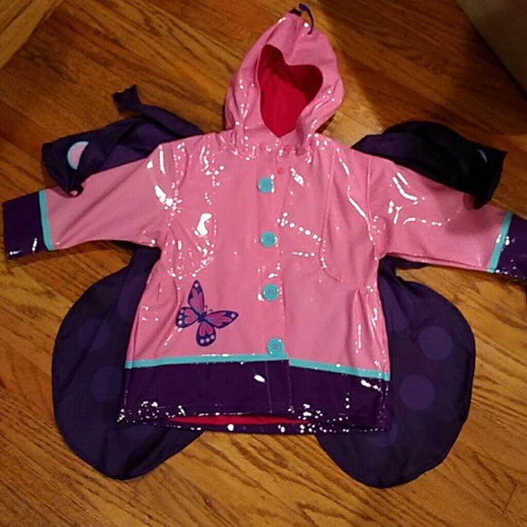 New size 4/5 Western Chief Butterfly Rain Coat