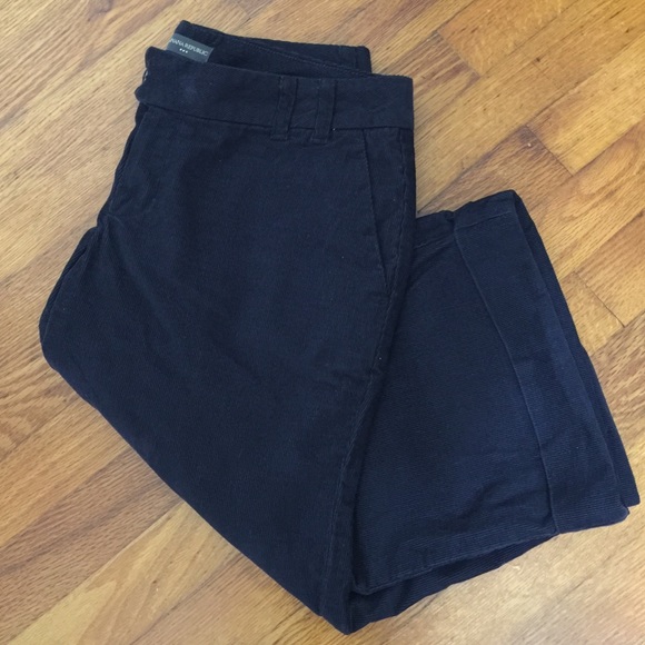 Banana Republic Navy Blue Cropped Cord
