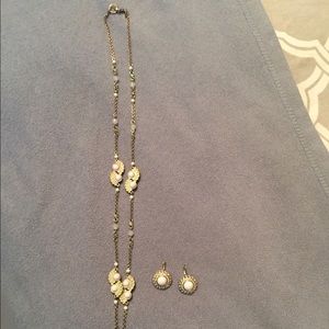 Necklace and earrings