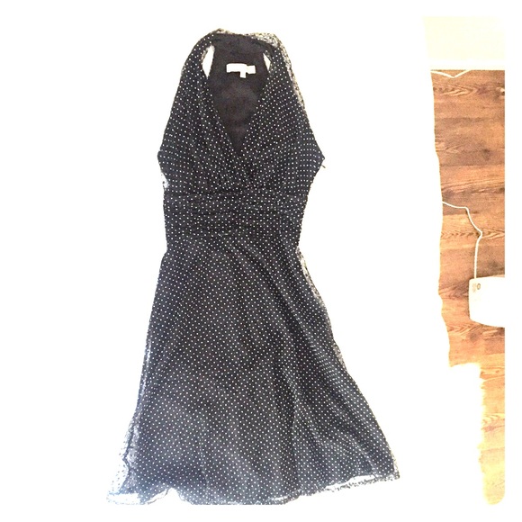 Evan Picone black polka-dot Marilyn dress ❤️