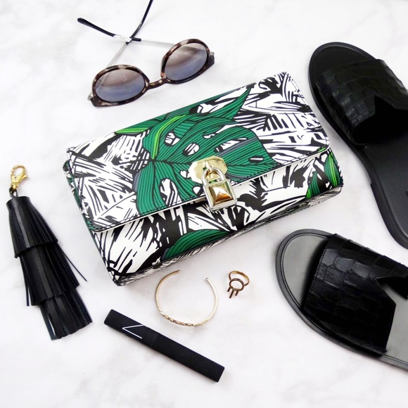 Rebecca Minkoff Handbags - Rebecca Minkoff Palm Print Crossbody or Clutch