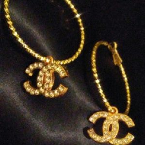 New! Double C on hoop earrings