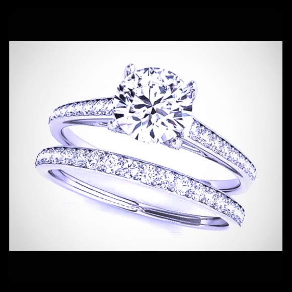 Swarovski 3.64 CTTW  ring set
