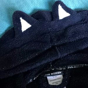 Joe boxer cat eared robe, short fuzzy
