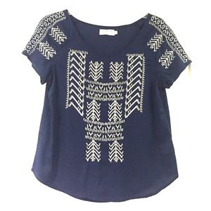 Velvet by Graham & Spencer embroidered top