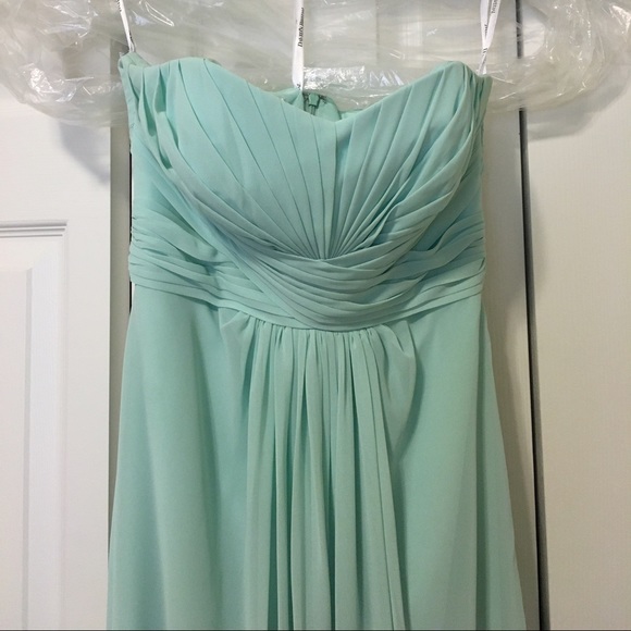David's Bridal Dresses & Skirts - David's bridal strapless chiffon dress