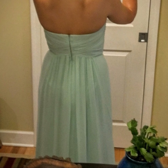 David's bridal strapless chiffon dress - Picture 3 of 4