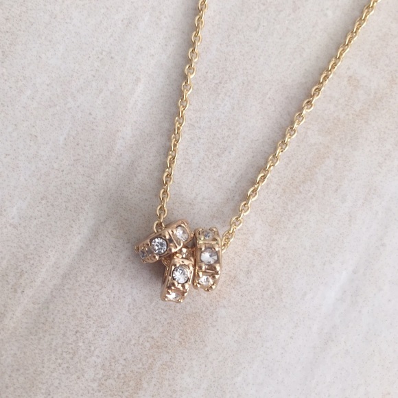 New York & Company dainty pavé  necklace - Picture 2 of 3