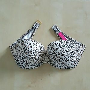 Victoria's Secret push up bandeau cheetah bikini