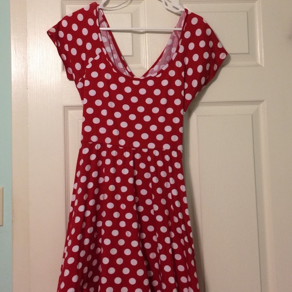 Monteau Polk-a-dot Dress