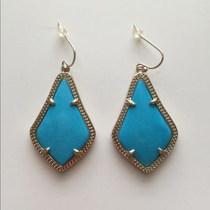Kendra Scott Turquoise and Gold Earrings
