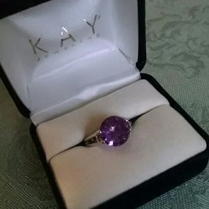AMETHYST GEMSTONE RING SZ 5
