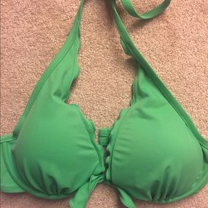 Victoria's Secret Halter Bikini Top in Green